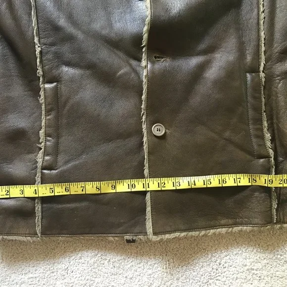 RUDSAK Men Brown distressed leather Jacket/Coat SZ L